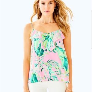 Rare Lily Pulitzer karmen Camisole | Coral Reef Tint Chimpoiserie
